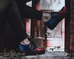 V9774 Womens Tri-color Leopard Viva Mondo Creeper