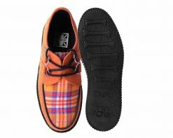 V9866 Orange Suede & Plaid D-Ring Mondo Creeper