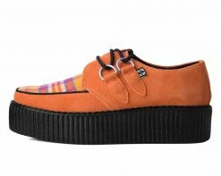 V9866 Orange Suede & Plaid D-Ring Mondo Creeper