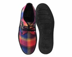 V9907 Womens Orange Plaid D-Ring Viva Creeper